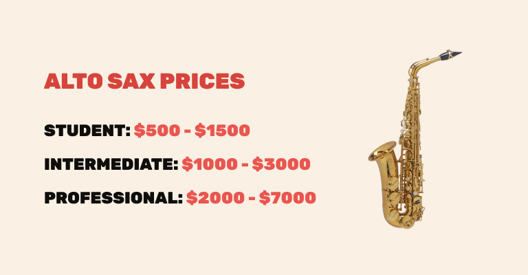 prices for alto sax
