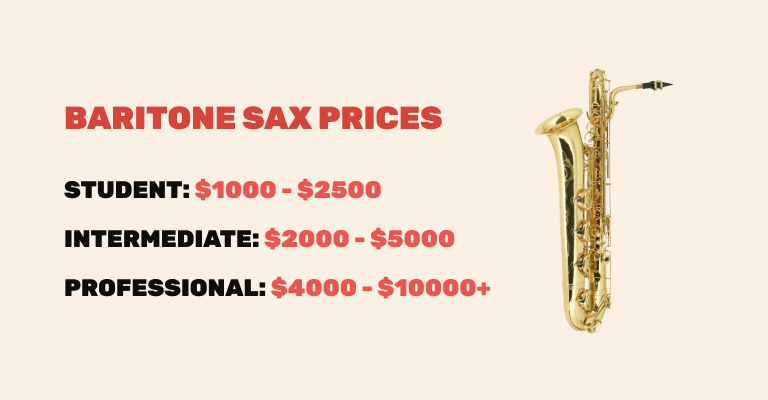 prices for baritone sax