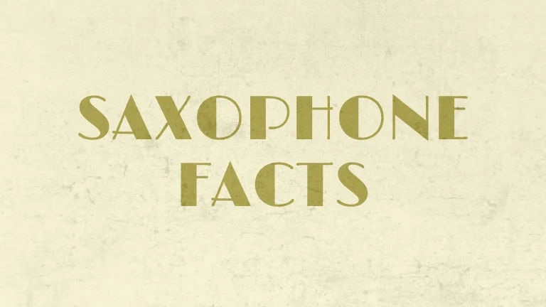 14 Saxophone Facts