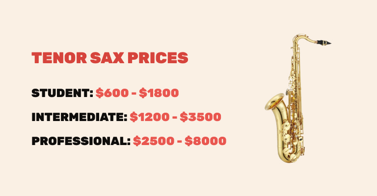 prices for tenor sax